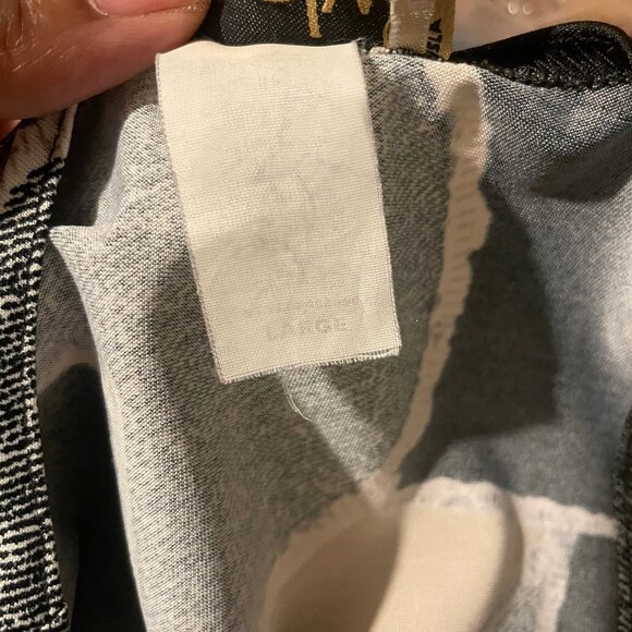 Creative Design Works Vintage Abstract Short Sleeve Square Neck Top Blouse Large - Picture 7 of 7